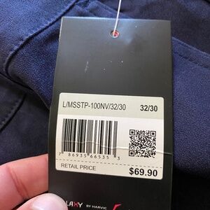 Galaxy stretch men’s navy 32x30 pants NWT